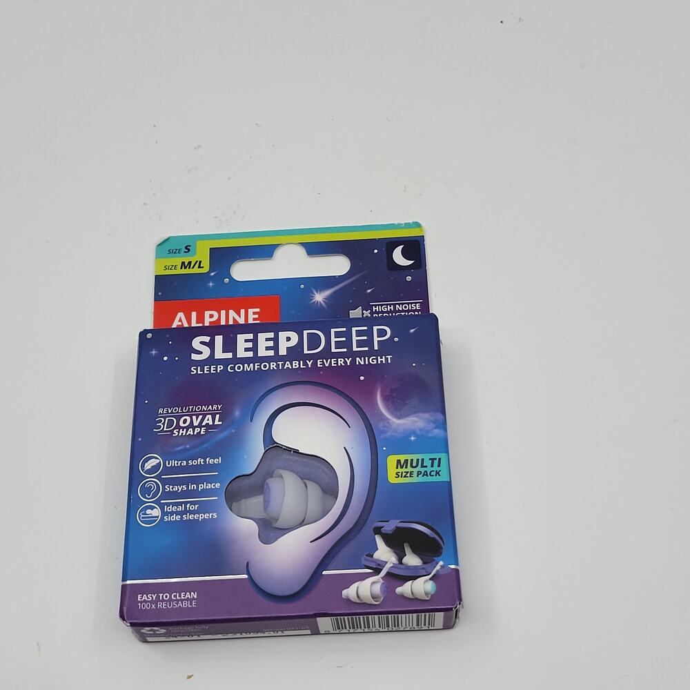 Alpine SleepDeep Multisize - Soft Ear Plugs for Sleeping and Concentration